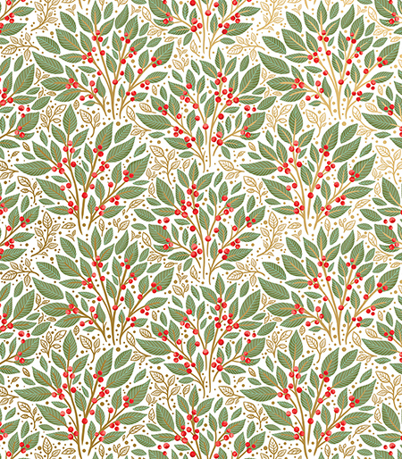 Holly Tapestry White